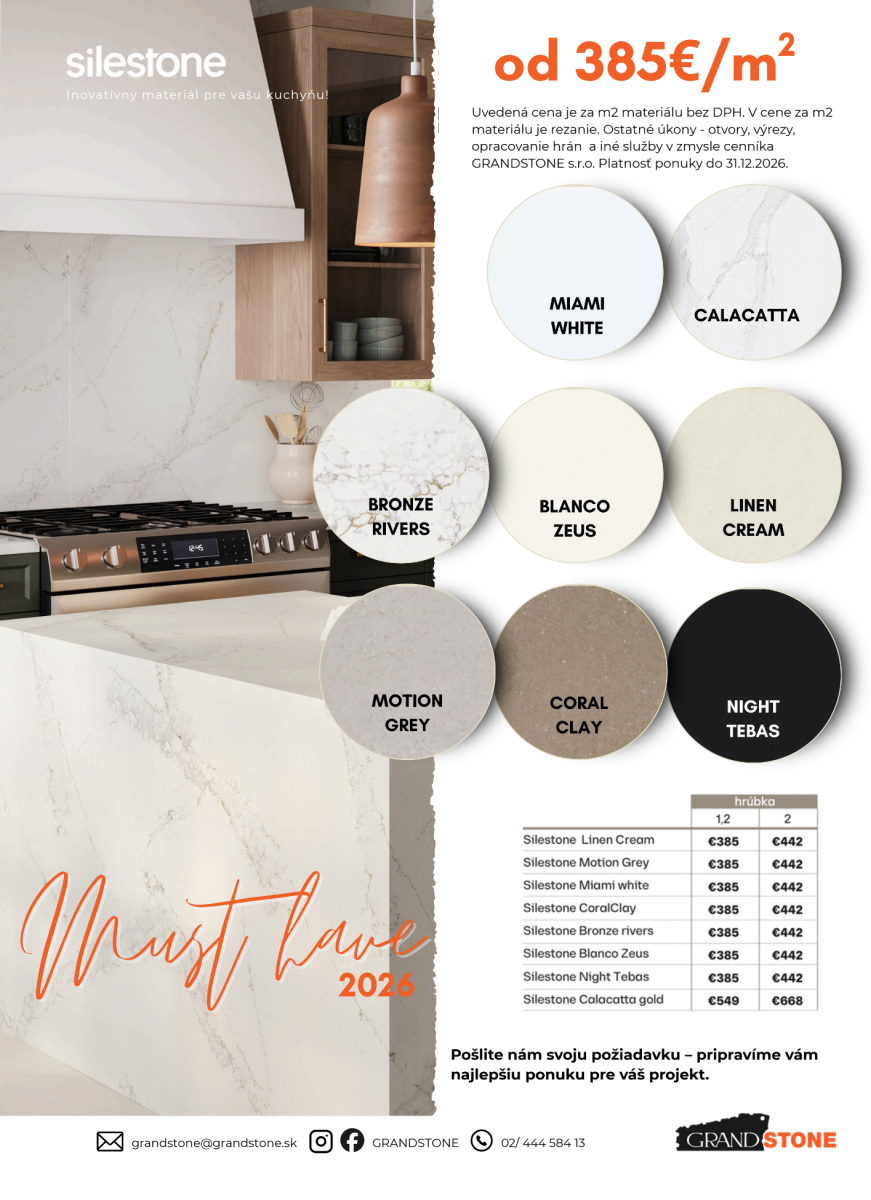 Silestone Akcia 2026 Must Have